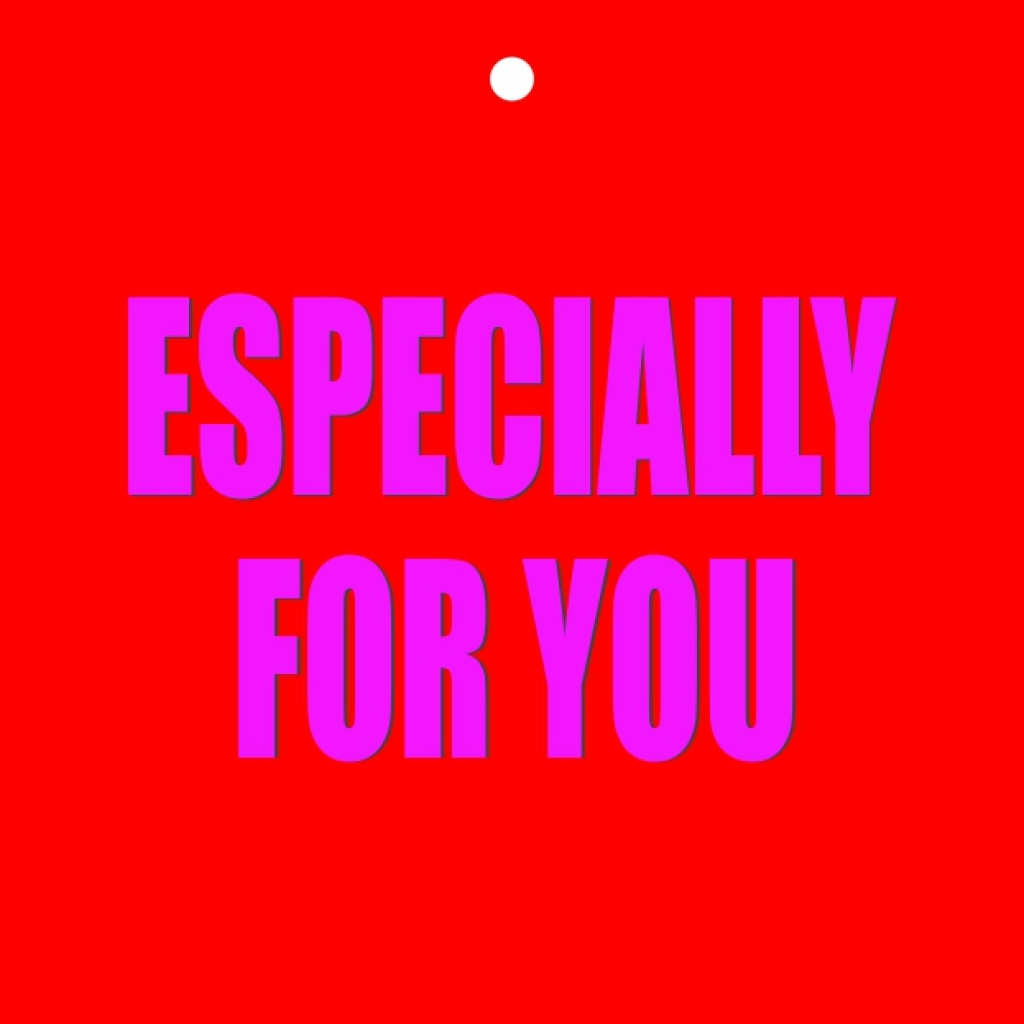 Cadeaukaartje – Neon “Especially for you”