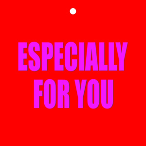 Cadeaukaartje – Neon “Especially for you”