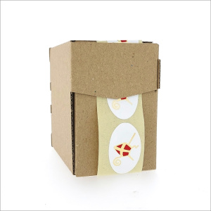 Stickers – Mijter met Staf – 40 x 20mm – 500 Stuks – Sluitzegel – Voor Cadeaus en Verpakkingen