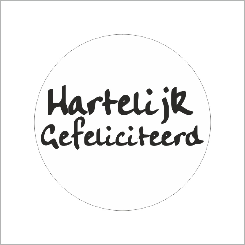 Etiketten – Hartelijk gefeliciteerd