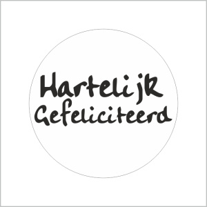 Etiketten – Hartelijk gefeliciteerd