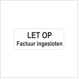 Etiketten – Let op factuur ingesloten – 38x16mm – 500 stuks