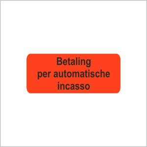 Etiketten – Automatische incasso – 38x16mm – 500 stuks