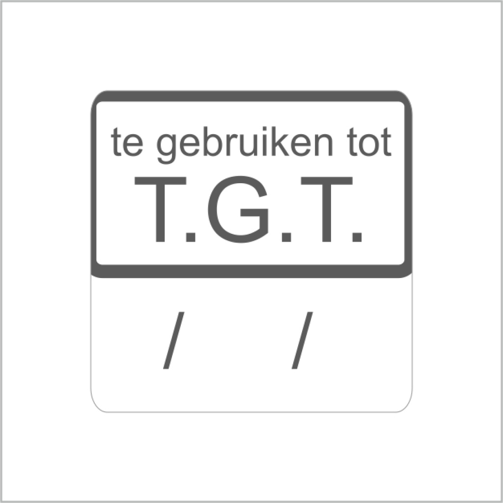 Etiketten – Te gebruiken tot – 25x25mm – 500 stuks