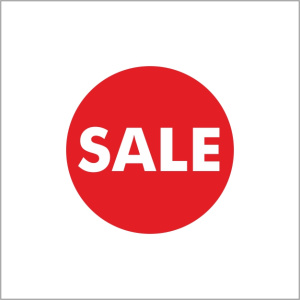 Etiketten – sale – 20mm – rood – 500 stuks