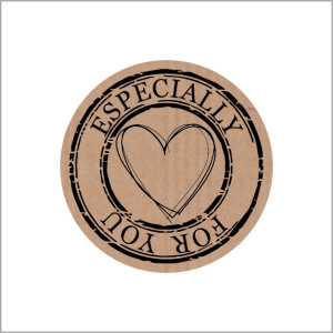 Stickers - Especially For You - Rond 35mm - Kraft - per 10 stuks of 500 Stuks - Etiketten - Sluitzegels - Bedankstickers - Cadeau & Verpakking