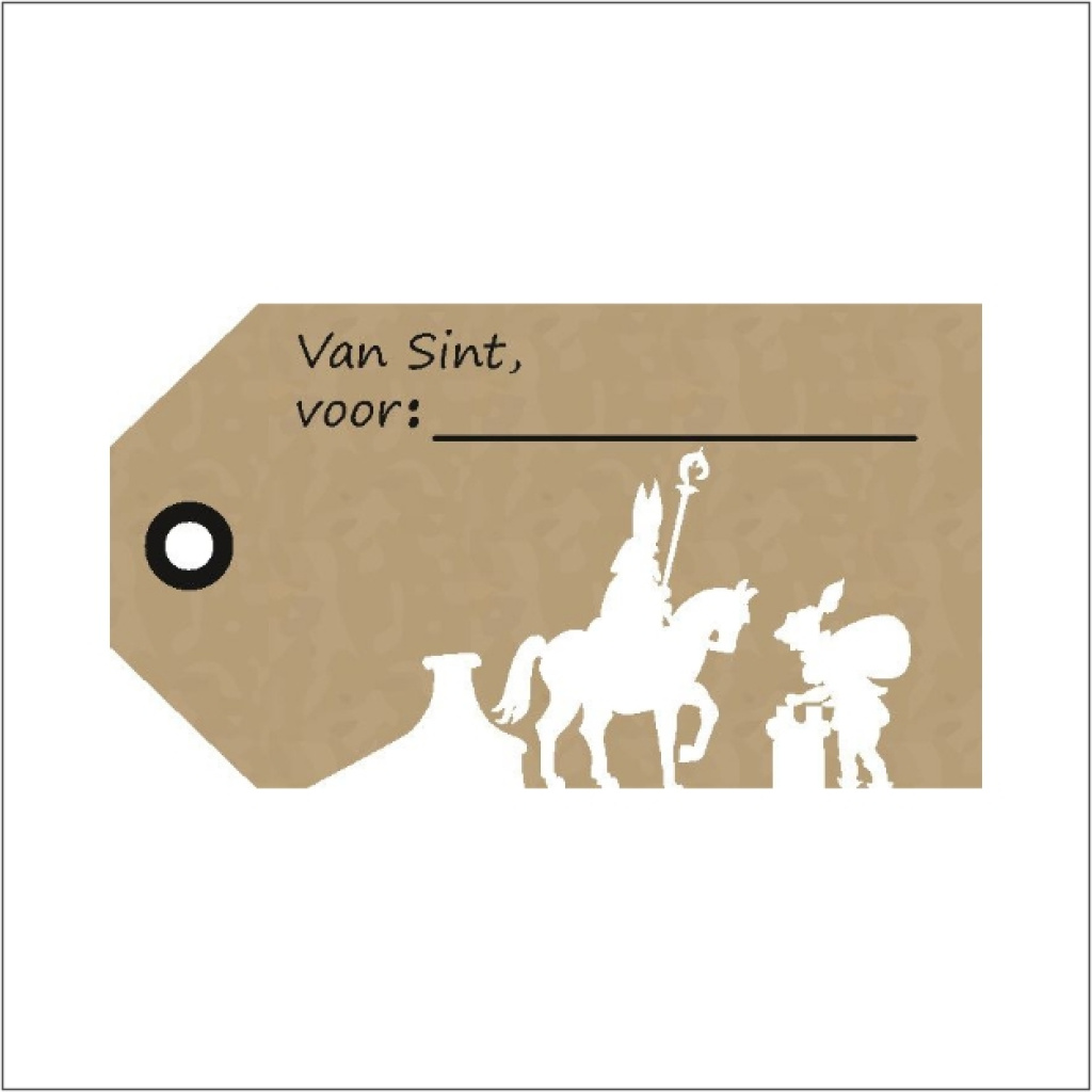 Cadeau label – van sint voor…
