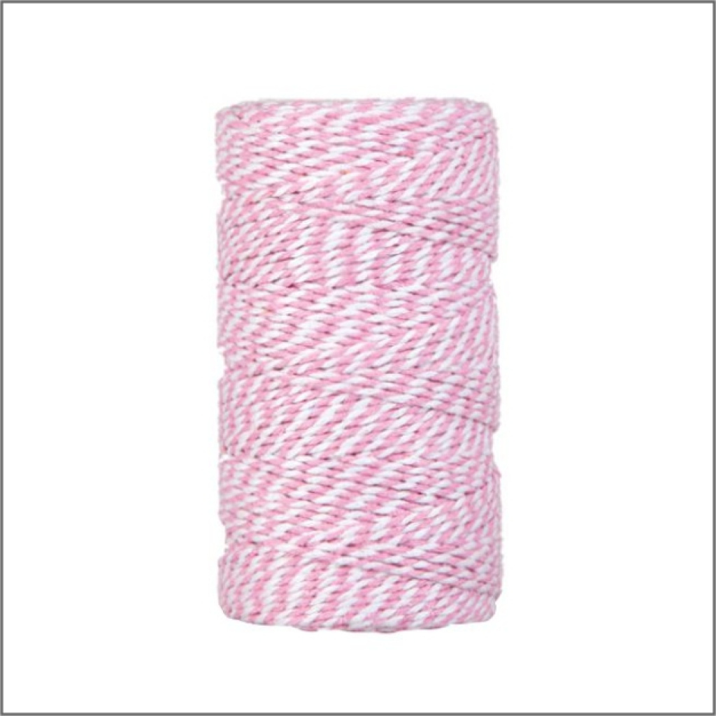 Twist koord roze – 100 meter