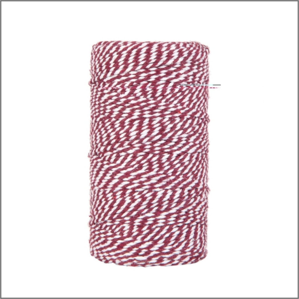 Twist koord bordeaux – 100 meter