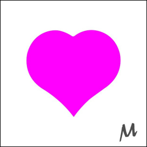 Etiketten – Hart Groot Pink – 500 Stuks