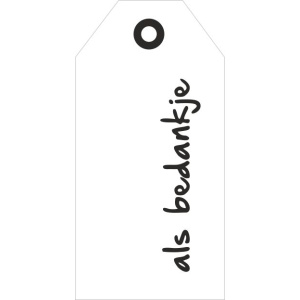 cadeaukaartje – Als bedankje
