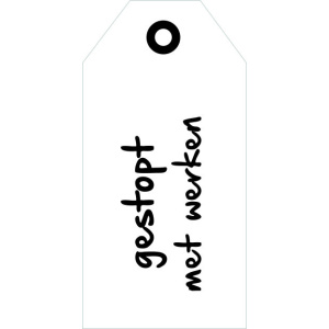 Cadeaukaartje – Gestopt met werken
