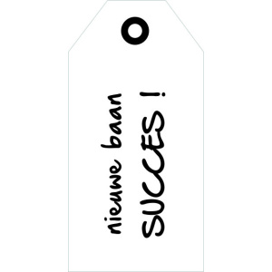 cadeaukaartje  – Nieuwe baan succes!