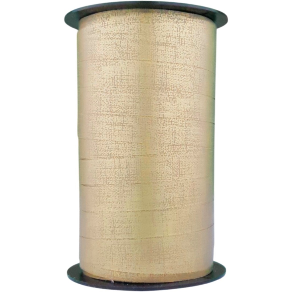 Krullint Goud met Textuurprint – 10mm x 50m – Feestelijk Cadeaulint voor Luxe Verpakking & Decoratie