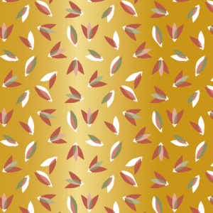 Cadeaupapier - Golden Garden – 5 Stuks – 200x70 cm – Botanisch & Elegant - Inpakpapier