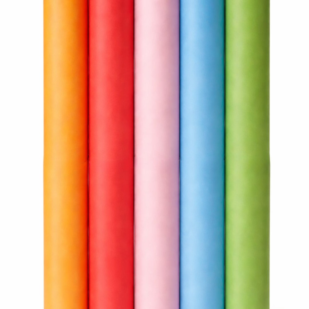Cadeaupapier - ColorEssence – 5 Stuks – 200x70 cm – Kleurrijk & Duurzaam - Inpakpapier