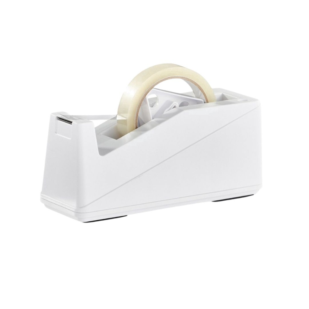 Plakband Houder - Wit - Tape Dispenser - Voor Professioneel Gebruik (extra zwaar)