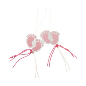 Set van 10 Roze Voetjes Gelukspoppetjes