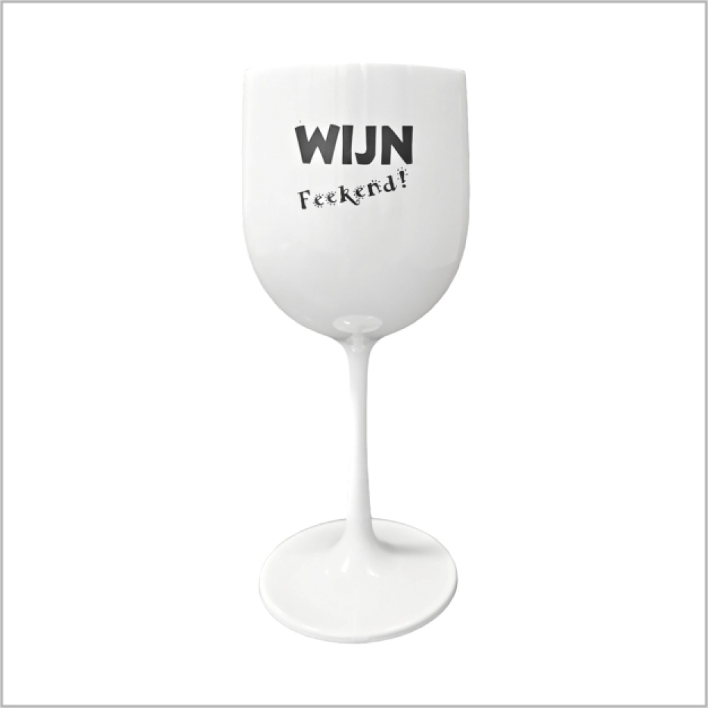 Wijnglas - kunststof - wijn feekend