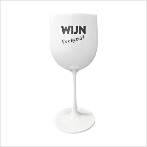Wijnglas - kunststof - wijn feekend