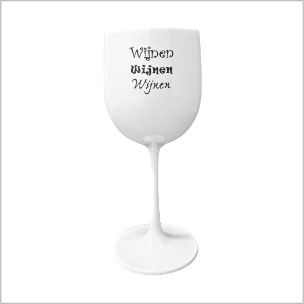 Wijnglas - kunststof - wijnen wijnen wijnen