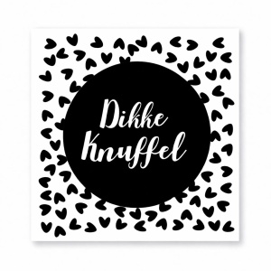 Wenskaart "Dikke Knuffel” – Inclusief Envelop