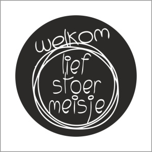 Stickers - Stoer meisje - Ø47mm - 500 stuks - Etiketten - Sluitzegels - Geboorte Stickers