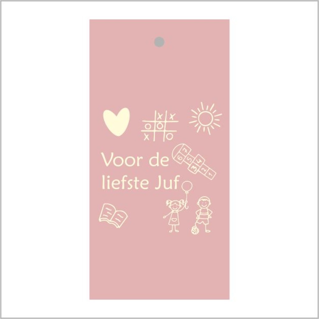 Cadeaukaartje – Voor de liefste Juf