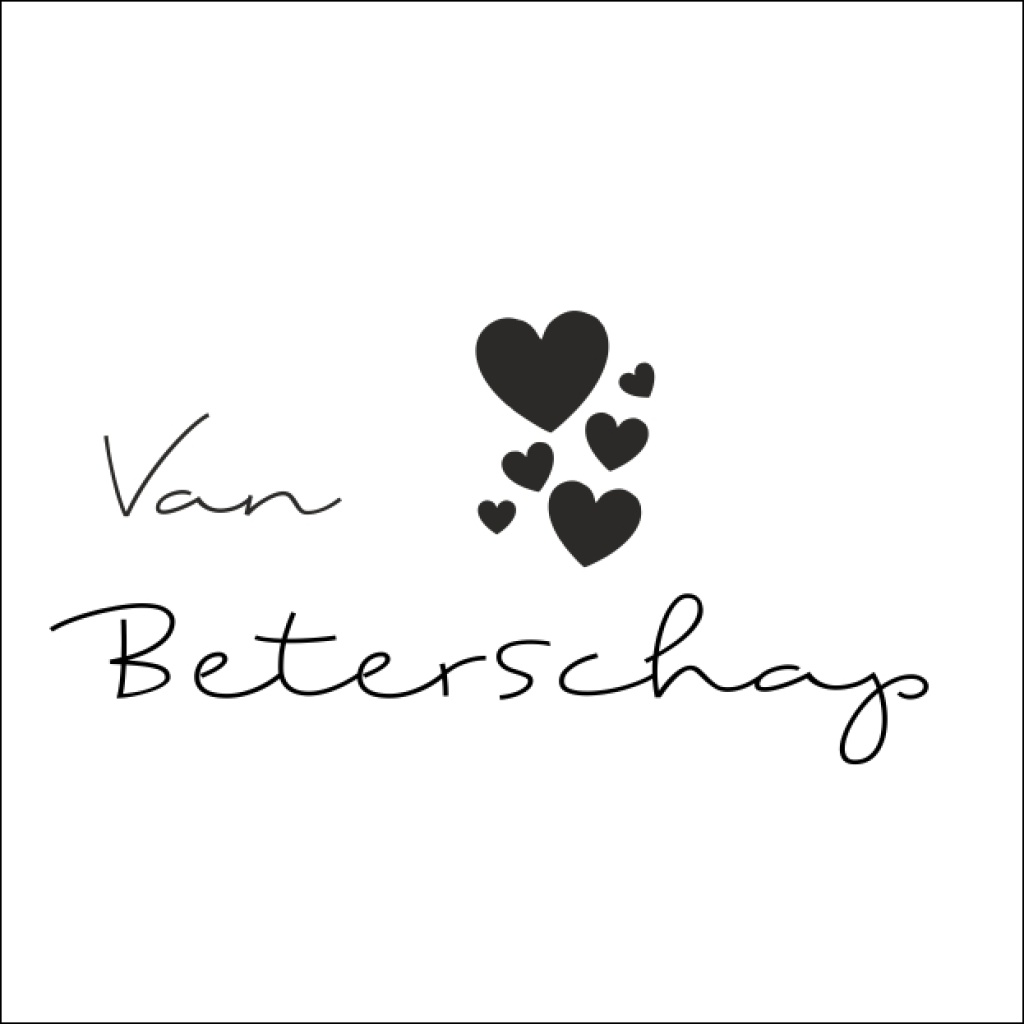 Wenskaart “Van harte Beterschap” – 150 x 150 mm – Inclusief Envelop