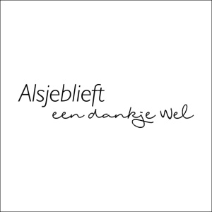 Wenskaart “alsjeblieft een dankje wel” – 150 x 150 mm – Inclusief Envelop