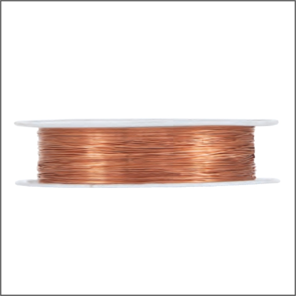 Fijn koperkleurig metaaldraad - 0.3mm x 25 meter (kopie)