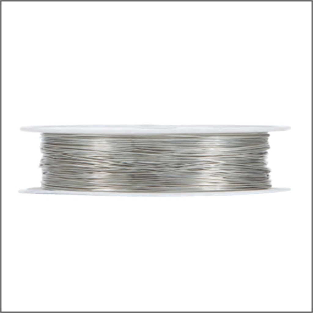 Fijn zilverkleurig metaaldraad - 0.3mm x 25 meter (kopie)