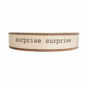 Katoenen Lint – Surprise – Wit-Zwart – 20m x 15mm