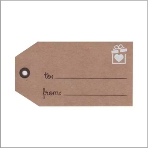 Cadeau label – from....... to......