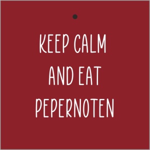 Cadeau label – Sinterklaas - Keep calm and eat perpernoten