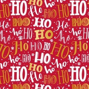 Cadeaupapier - Red Christmas - (4 STUKS) – 200×70 cm – Kerstrood, Goudaccenten, Typografie & Stippen - Inpakpapier - Kerstmis - Feestelijk Cadeaupapier