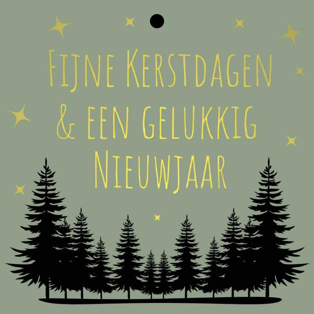 Cadeaukaartje – “Fijne kerstdagen & een gelukkig nieuwjaar”