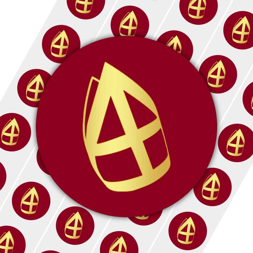 Mijter Sinterklaas Sticker