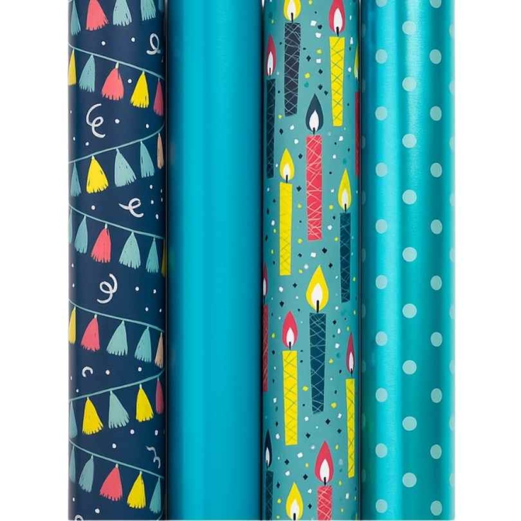 Cadeaupapier Blue Party