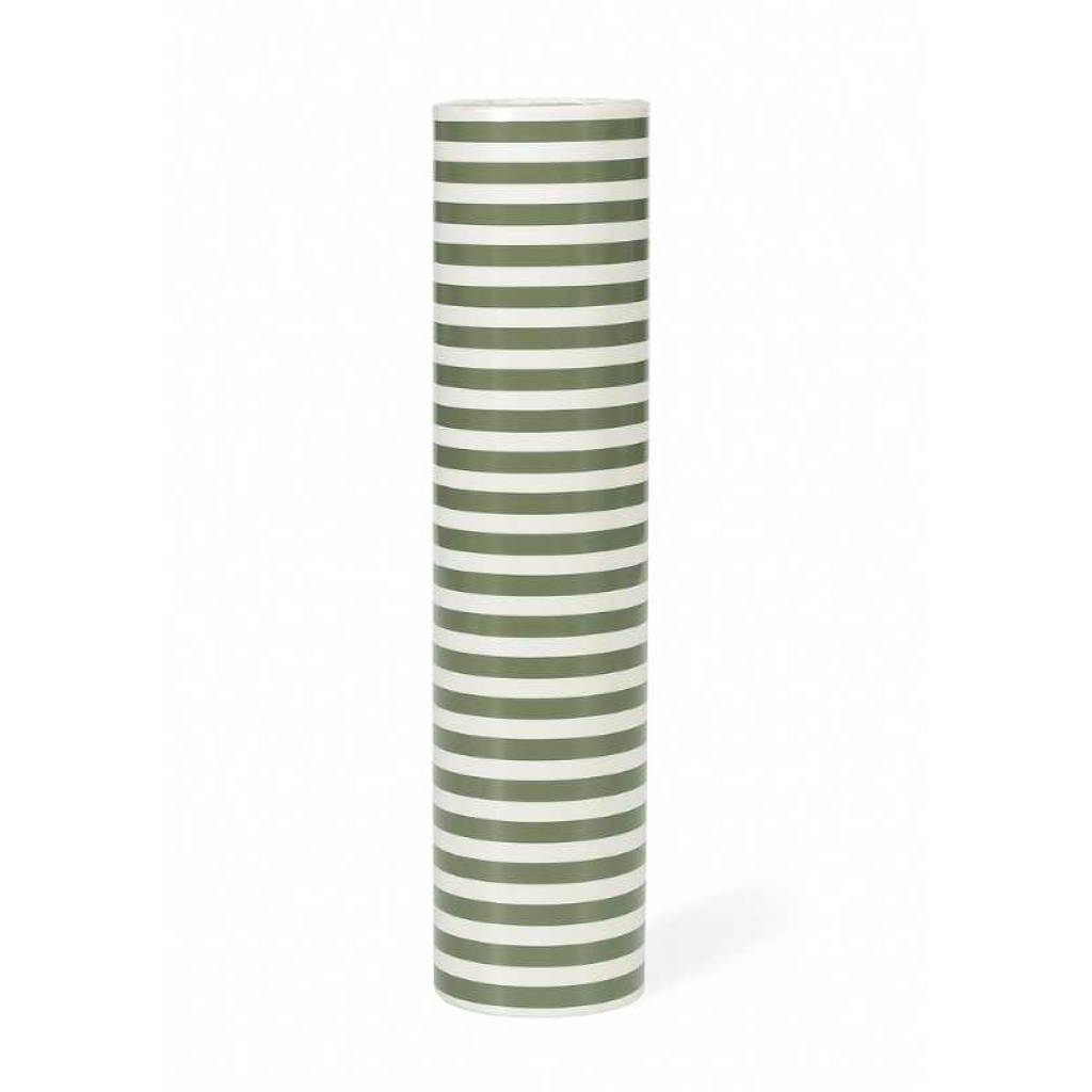 Papierrol – Streep groen / Wit – 60 Grams – 50cm x 100m