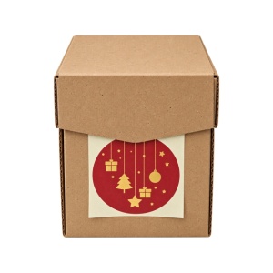 Stickers – kerst hanger – Bordeaux – O39mm – 250 Stuks – Sluitzegel – Voor Cadeaus en Verpakkingen