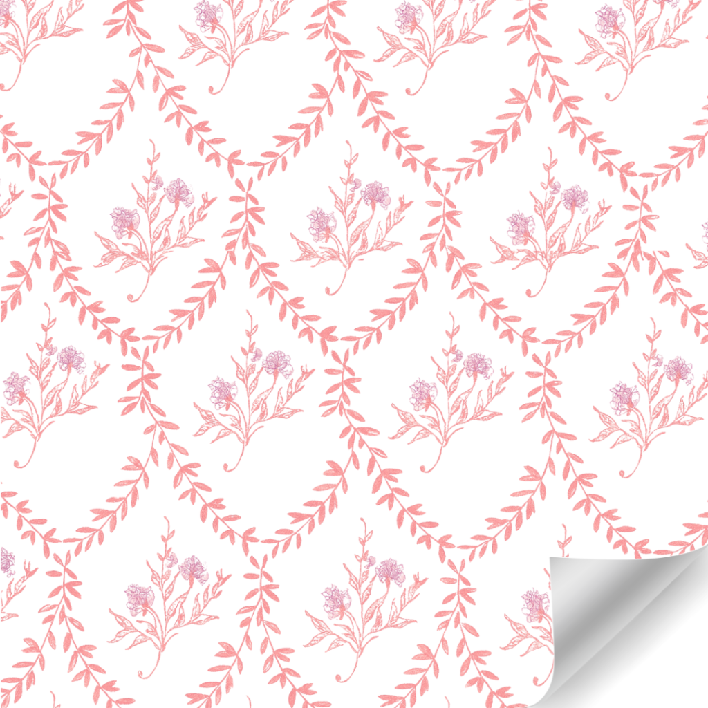 Papierrol – Vintage Floral Roze