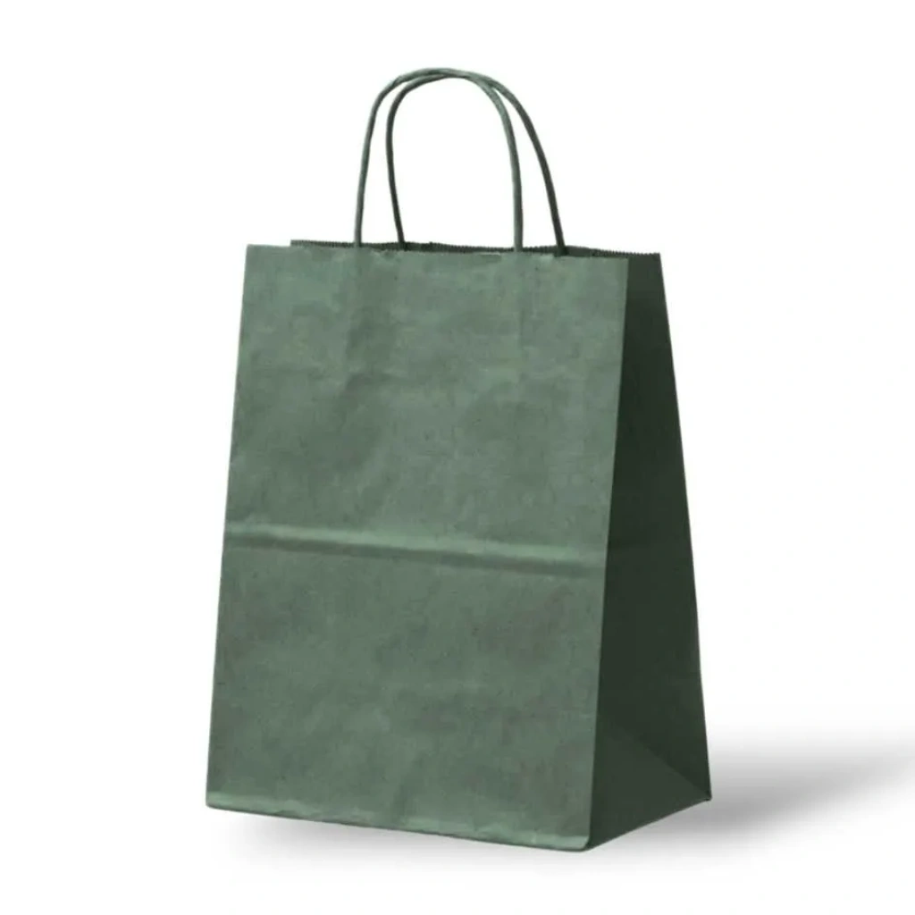Papieren Tas (L) – Kaki Groen