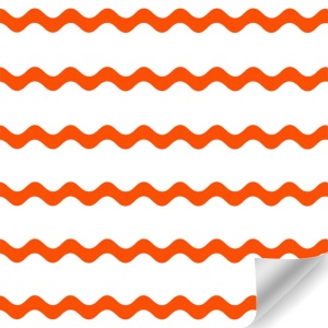 Papierrol – Zigzag Oranje
