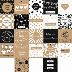 Cadeaukaartjes Set – 44 Stuks – “Voor elk moment” – 22 Designs