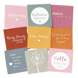 Wenskaarten Set – 24 Stuks – “Voor elk moment” – 12 Designs
