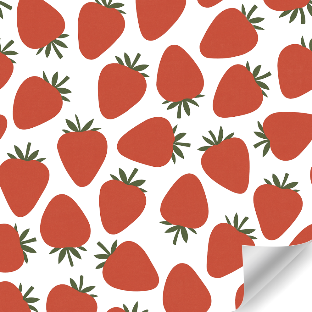 Papierrol – Aardbei