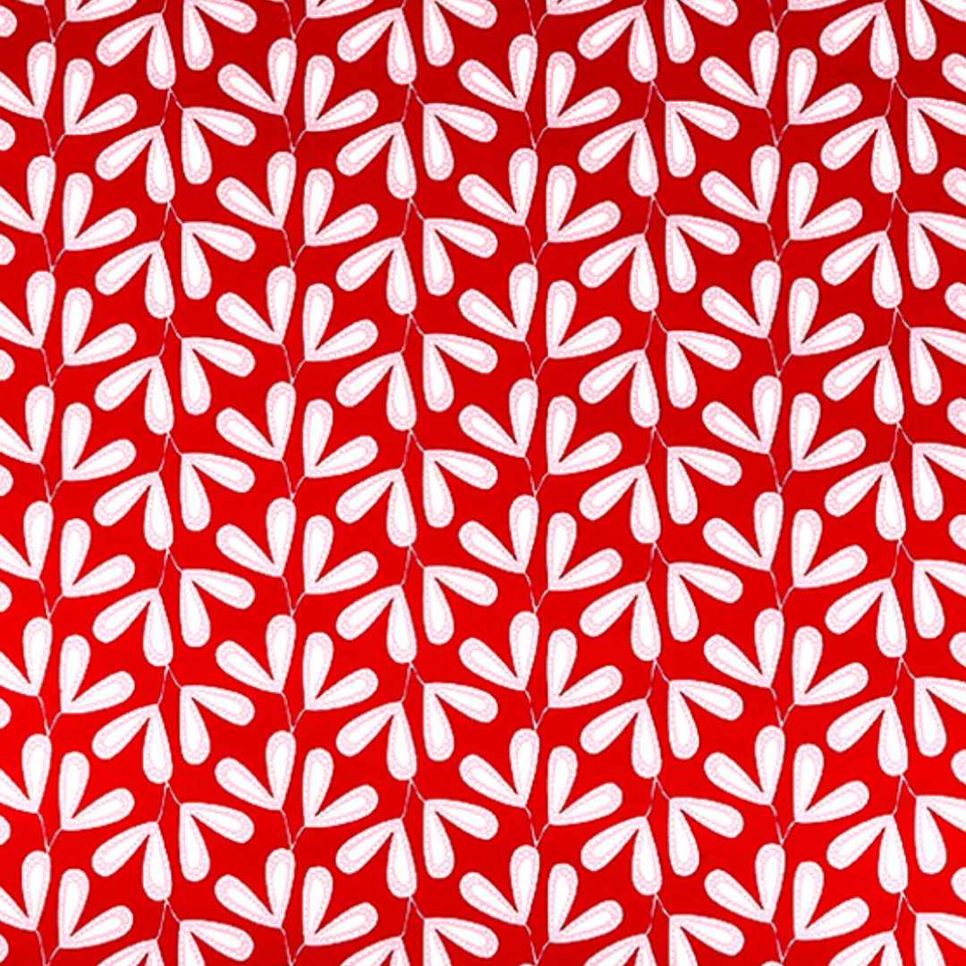 Bladpatroon rood