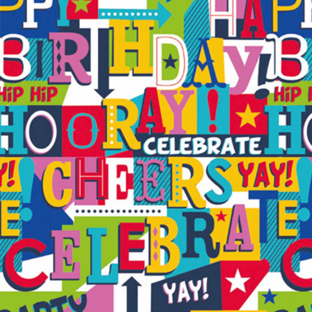 Birthday typografie