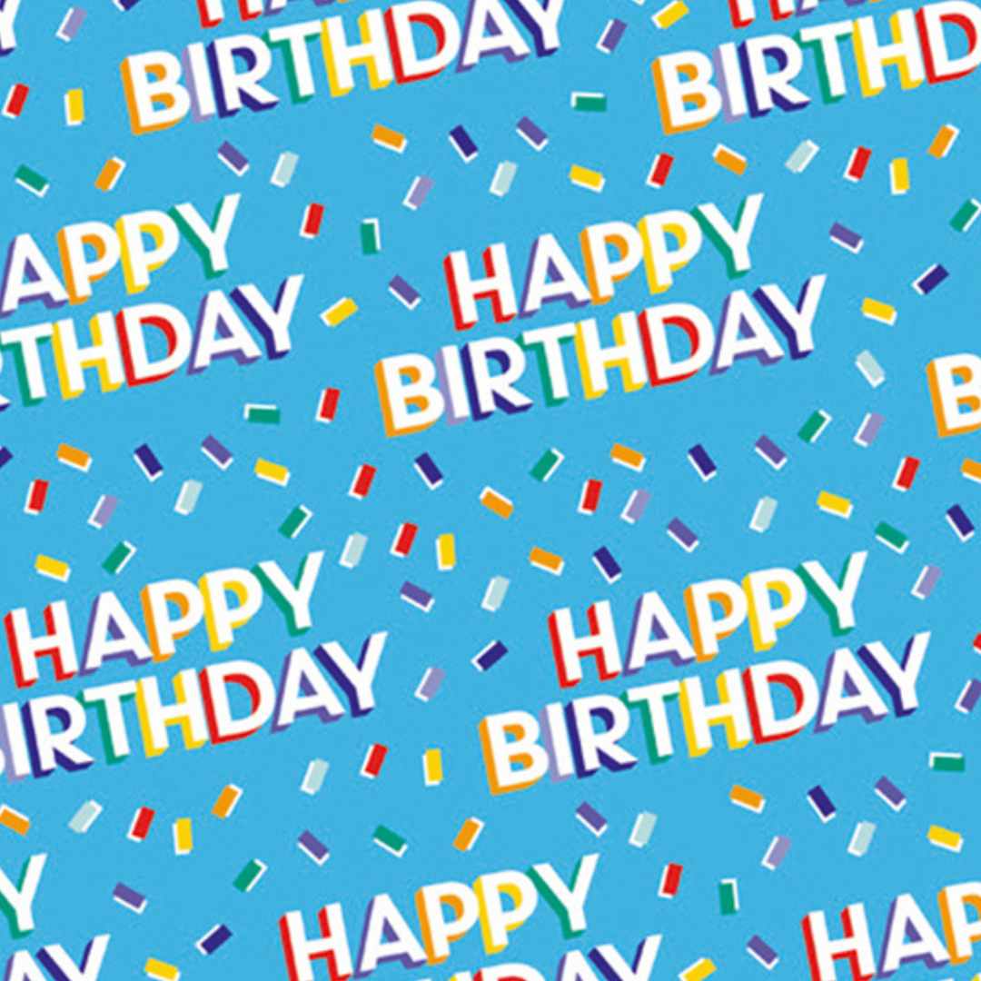 Happy Birthday confetti